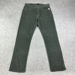 Gap Corduroy Pants Mens 32 Green Rapids Low Rise 5 PKT Straight Leg Preppy NEW